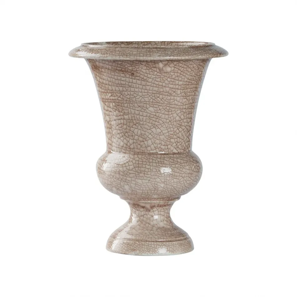 Brown Footed Vase