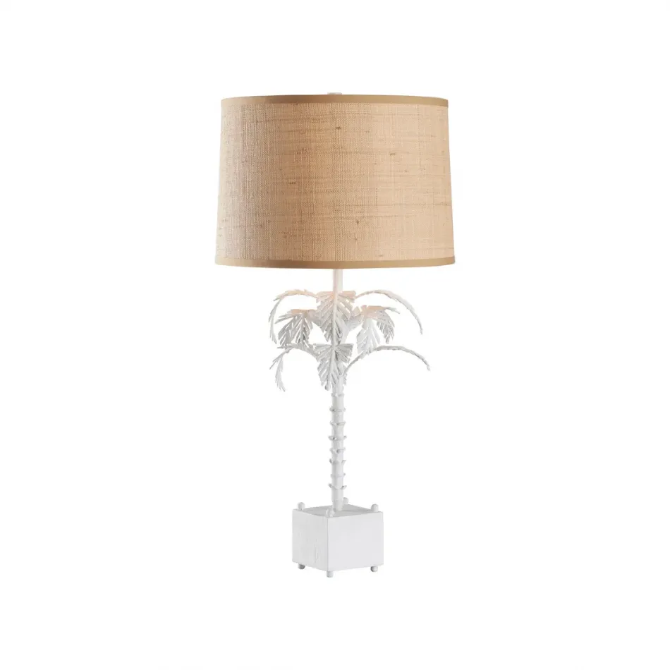 Palm White Table Lamp