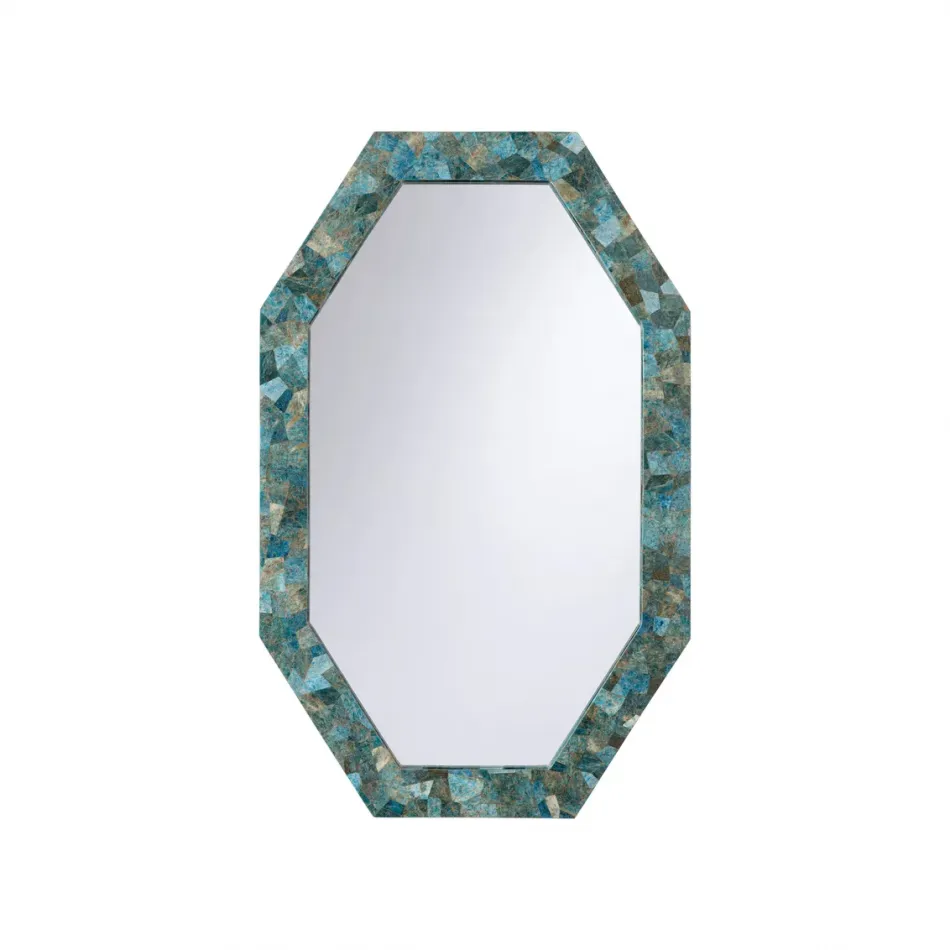 Hartley Turquoise Octagonal Mirror