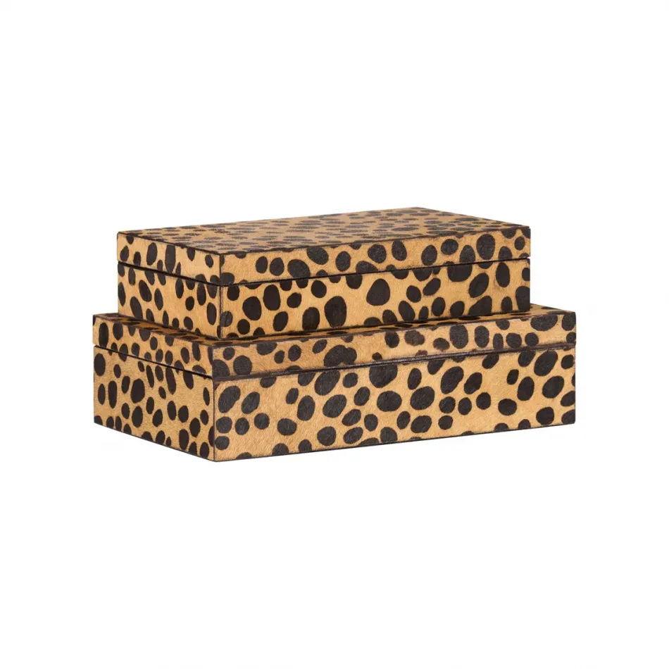 Leopard Boxes Set of 2