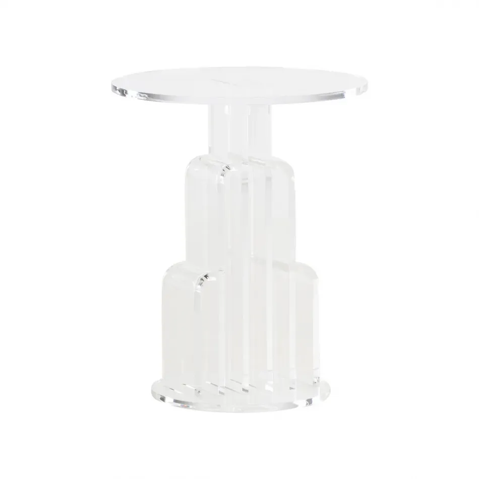 Aubrielle Clear Side Table