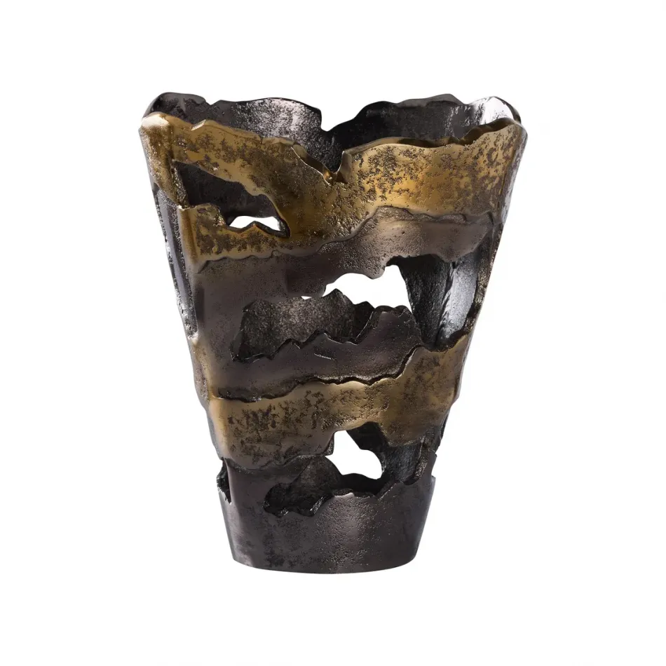 Van Sinderen Nickel Gold Vase Small