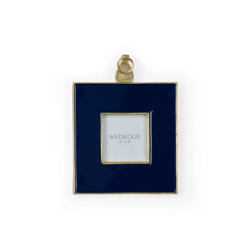 Navy Enamel Wall Frame Medium