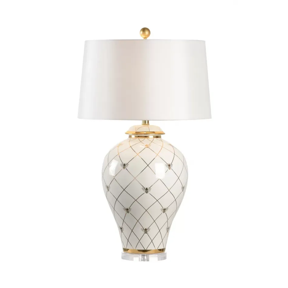 Ginger Jar Lamp White