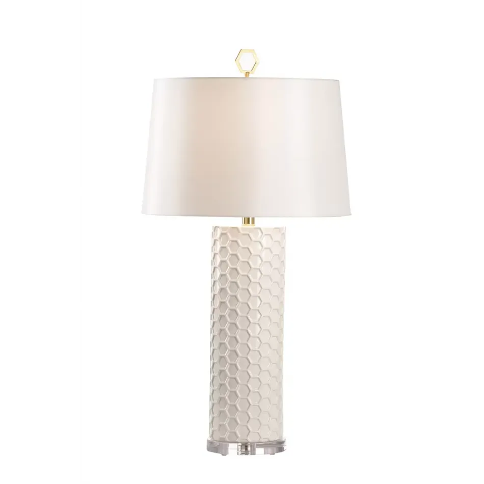 April Honeycomb Lamp White