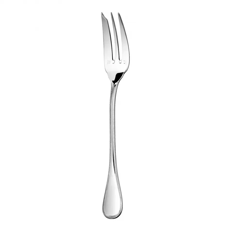 Perles Serving Fork Silverplated