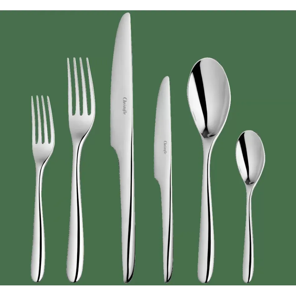 L'Ame Flatware Set For 12 People (75 Pieces) De Christofle Stainless Steel