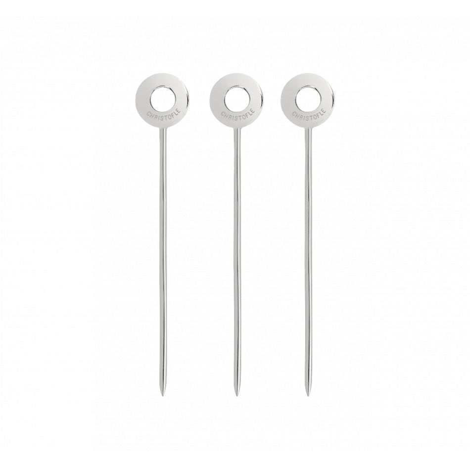 Oh De Christofle Set Of 6 Cocktail Picks Stainless Steel