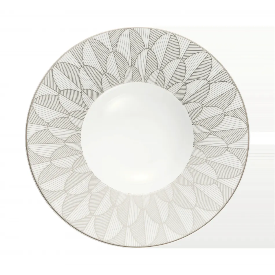 Malmaison Impériale Large Rim Plate Platinum Porcelain