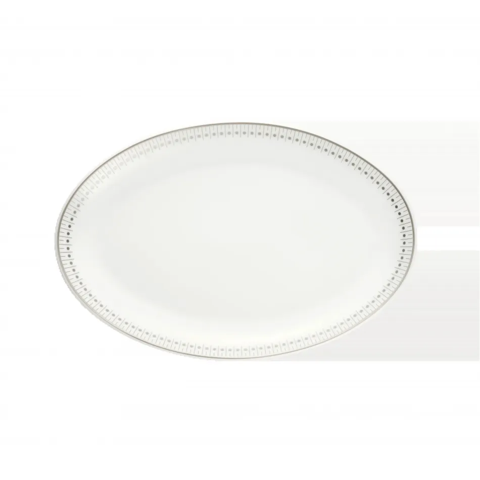 Malmaison Impériale Oval Platter 28 Cm Platinum Porcelain