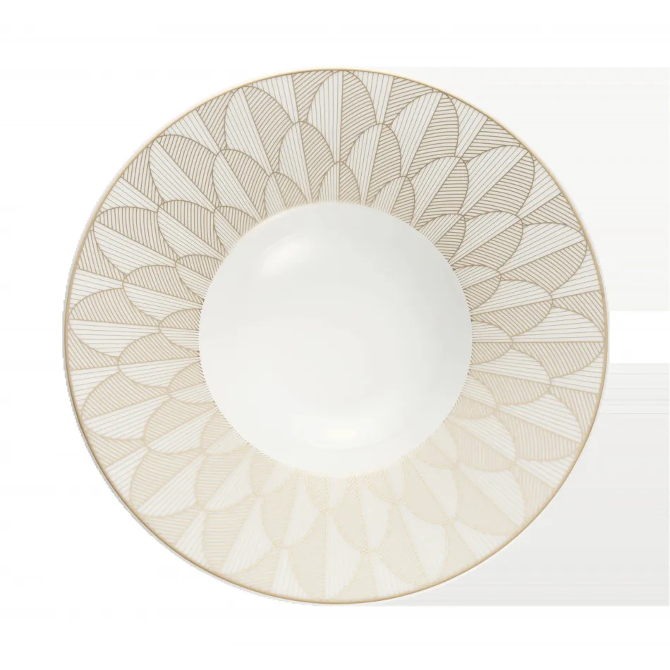 Malmaison Impériale Large Rim Plate Gold Porcelain