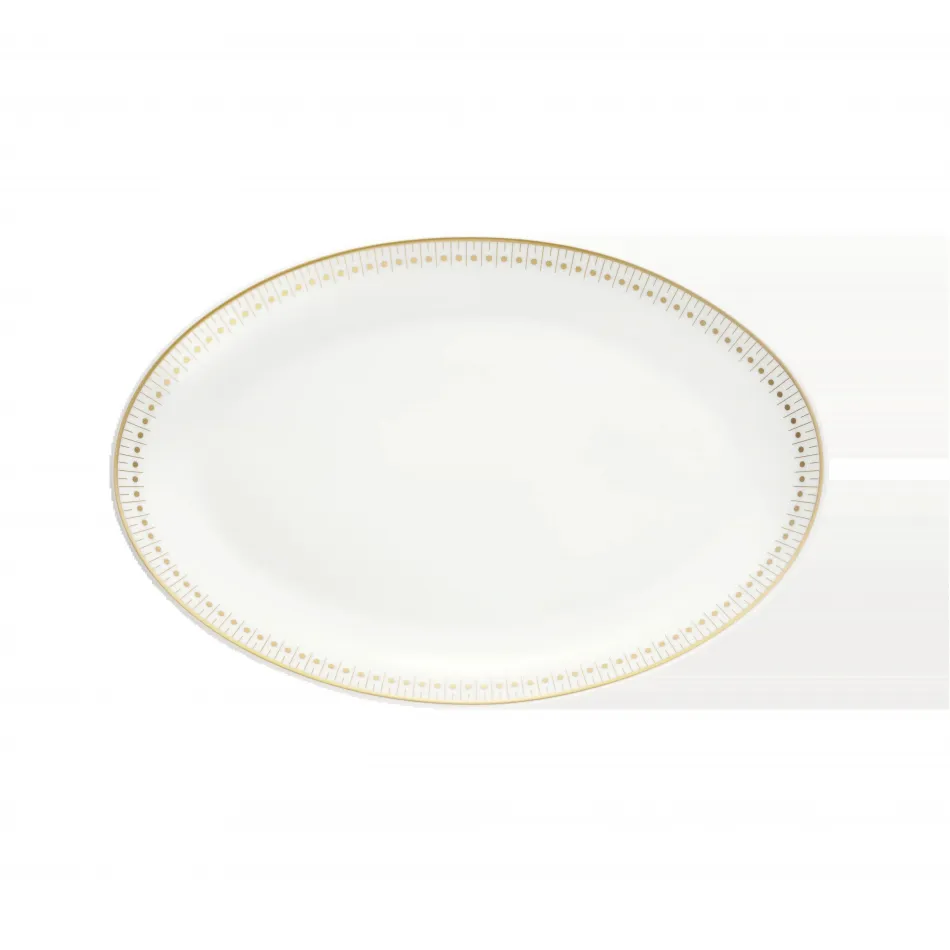 Malmaison Impériale Oval Platter Gold Porcelain