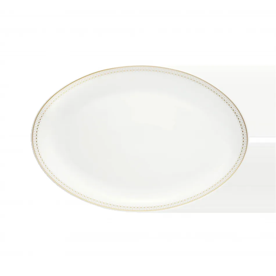 Malmaison Impériale Oval Platter Gold Porcelain