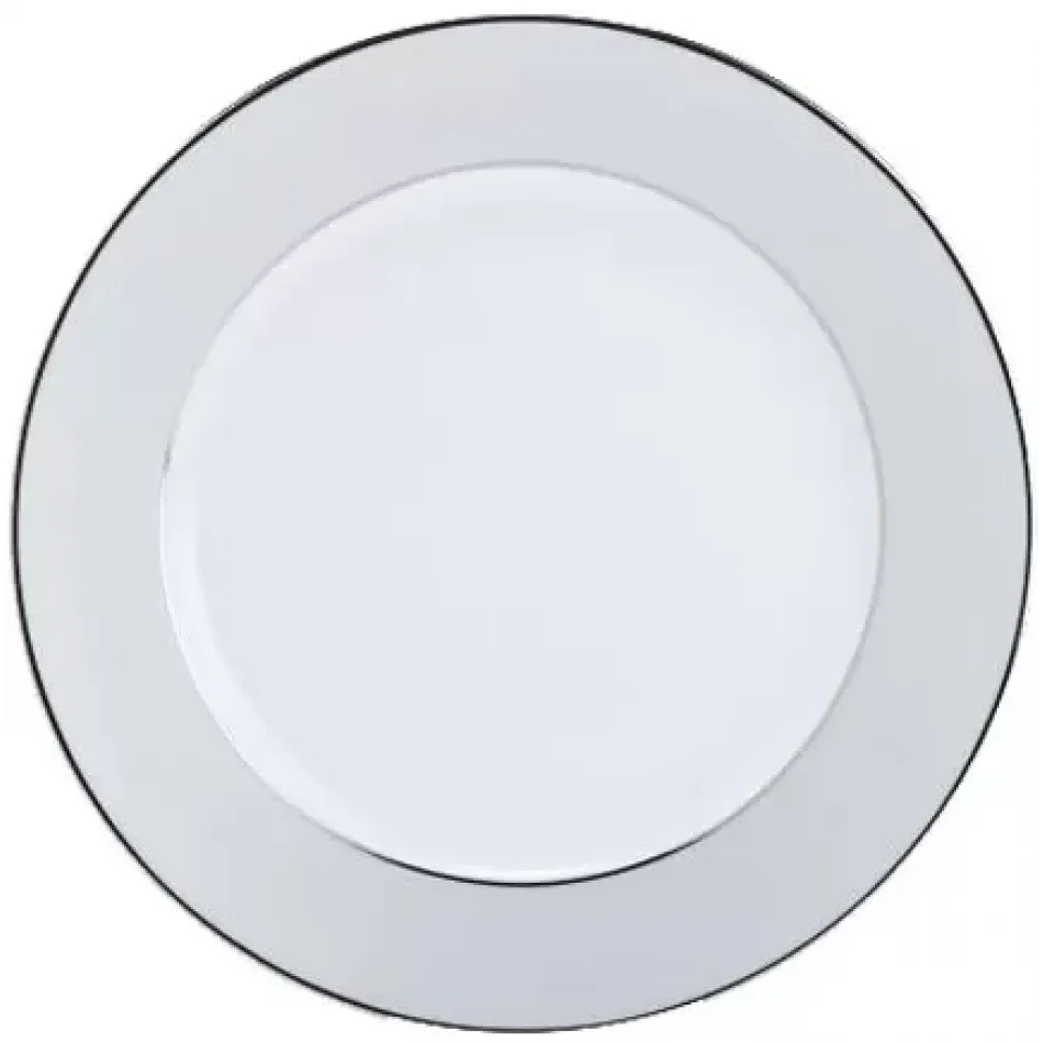 Clair de Lune Uni Grey/Platinum Flat Dish 31.5 Cm