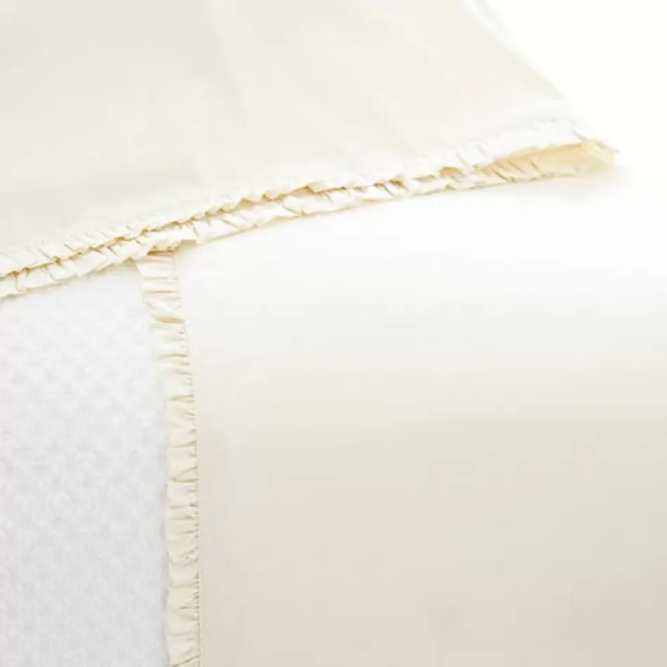Classic Ruffle Ivory Bed Skirt King