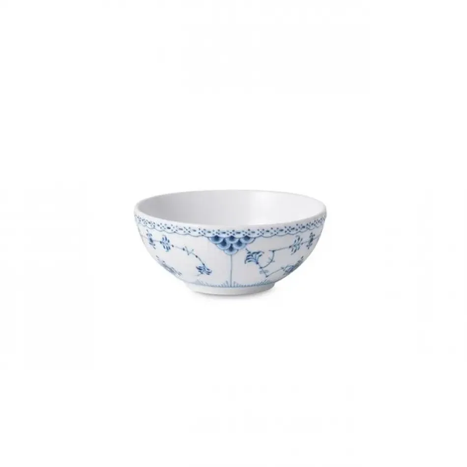 Blue Fluted Half Lace Deep Bowl 50 cl