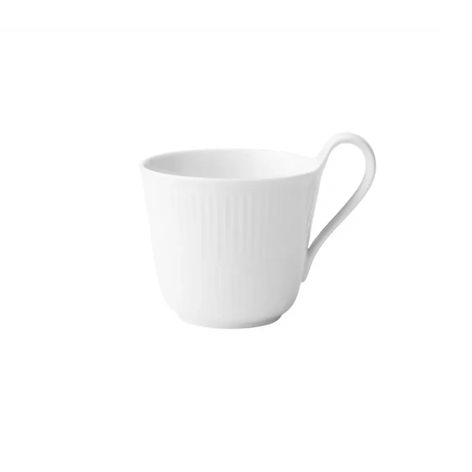 White Fluted High Handle Cup 33 cl 11.16 oz