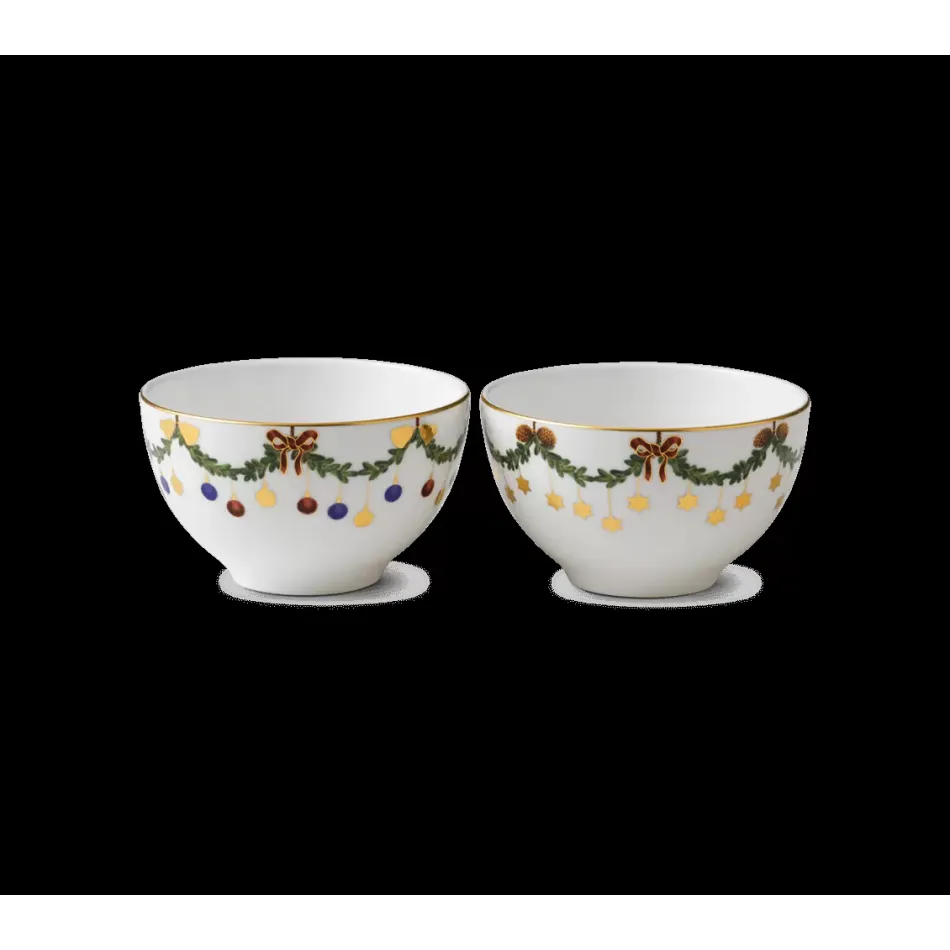 Star Fluted Bowl 30 cl 10.14 oz, 11 cm 4.33 in 2 pack