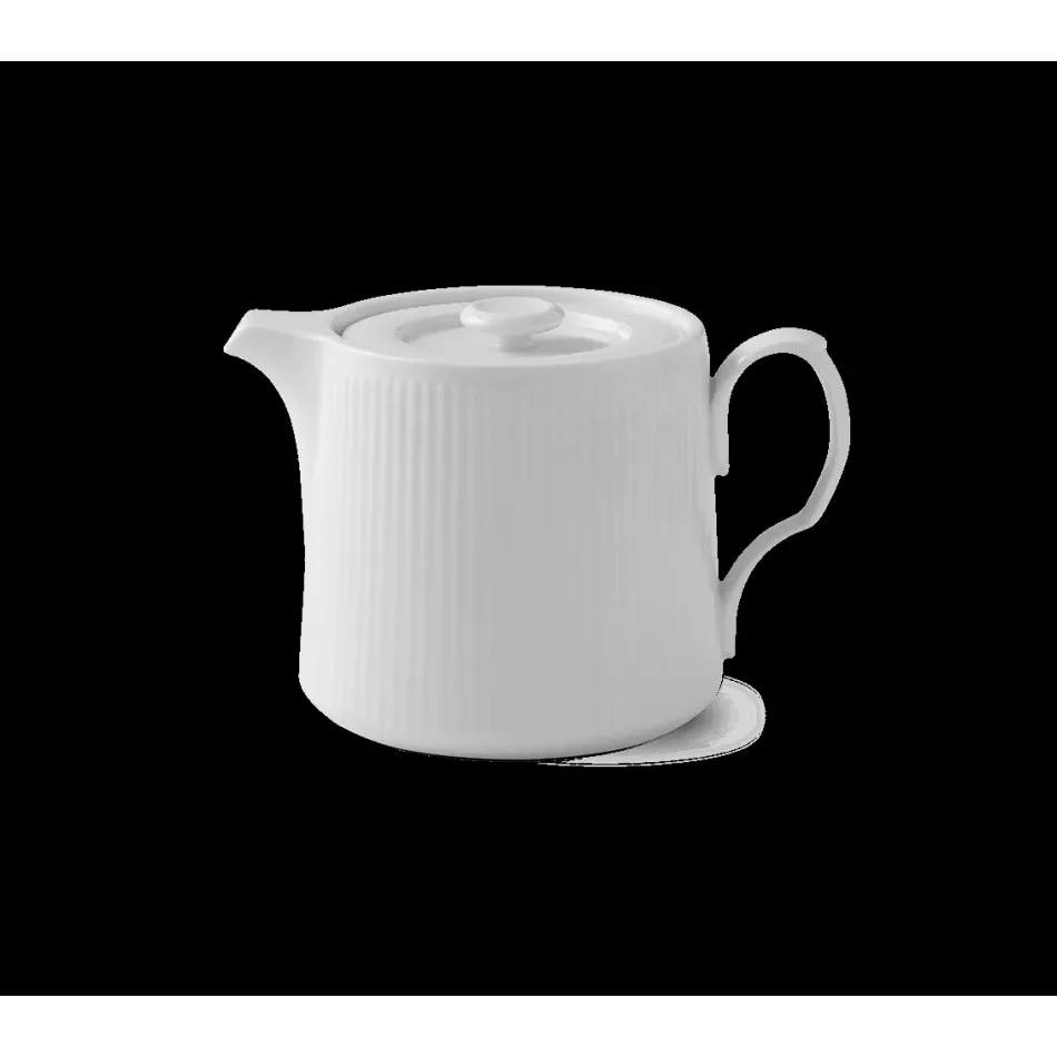 White Fluted Teapot 75 cl 25.36 oz