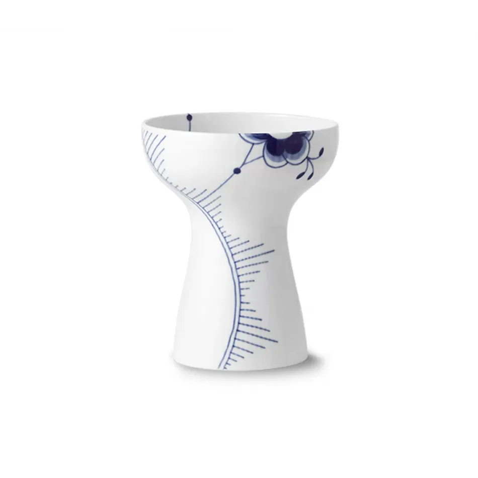 Blue Fluted Mega Open Vase 19 cm 7.48 in