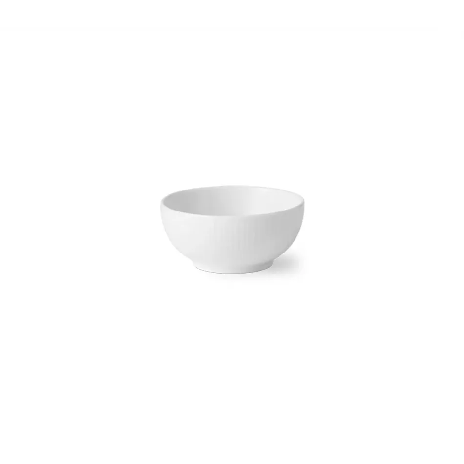 White Fluted Bowl 24 cl 8.11 oz, 10.5 cm 4.13 in