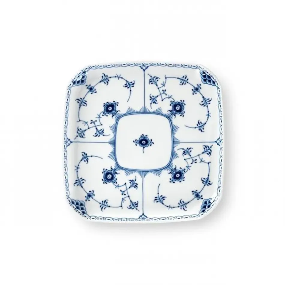 Blue Fluted Half Lace Dinnerware