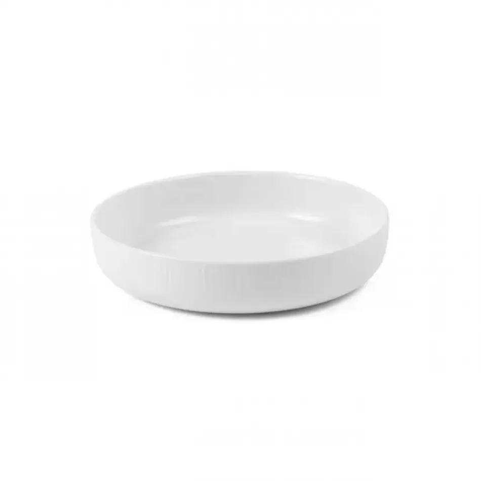 White Fluted Ovenware Round 18.5 cm 7.28 in