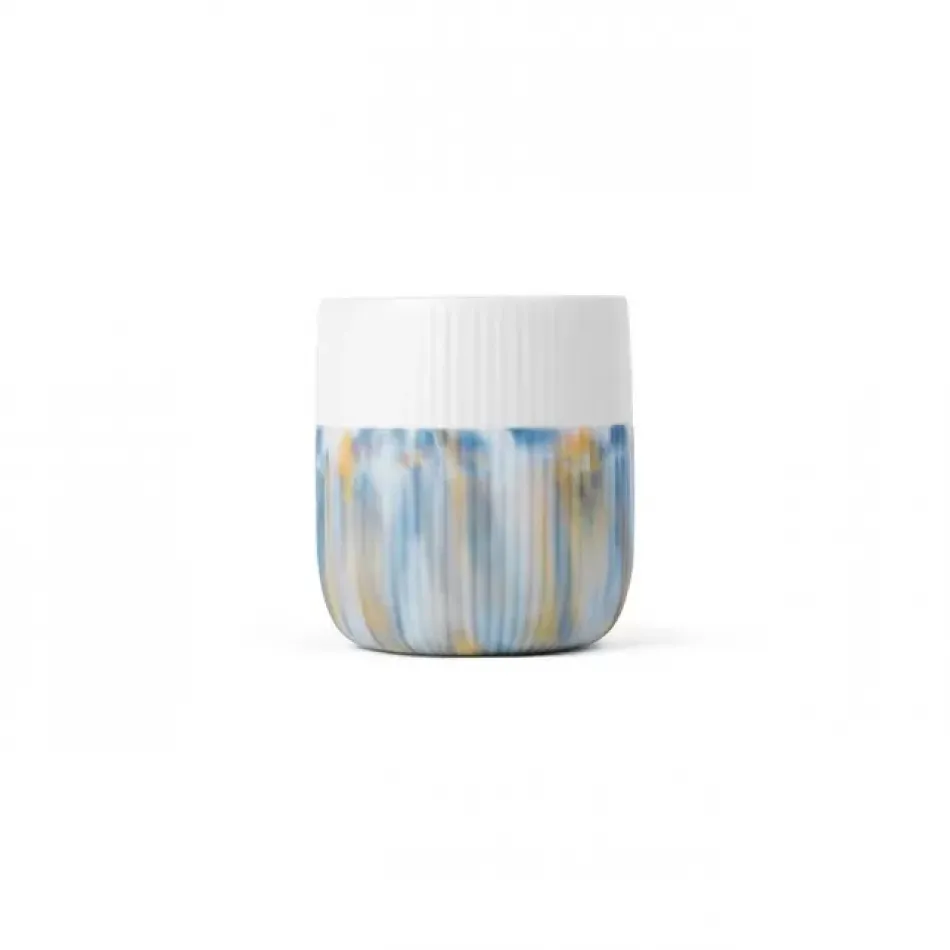 Fluted Contrast Marble Mug, Ocean Mist, 35 cl.