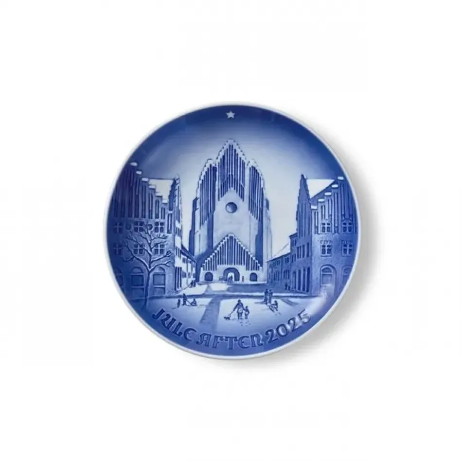 Blue Collectibles Bing & Grøndahl Christmas Plate 2025, Grundtvig's Church, 18 cm