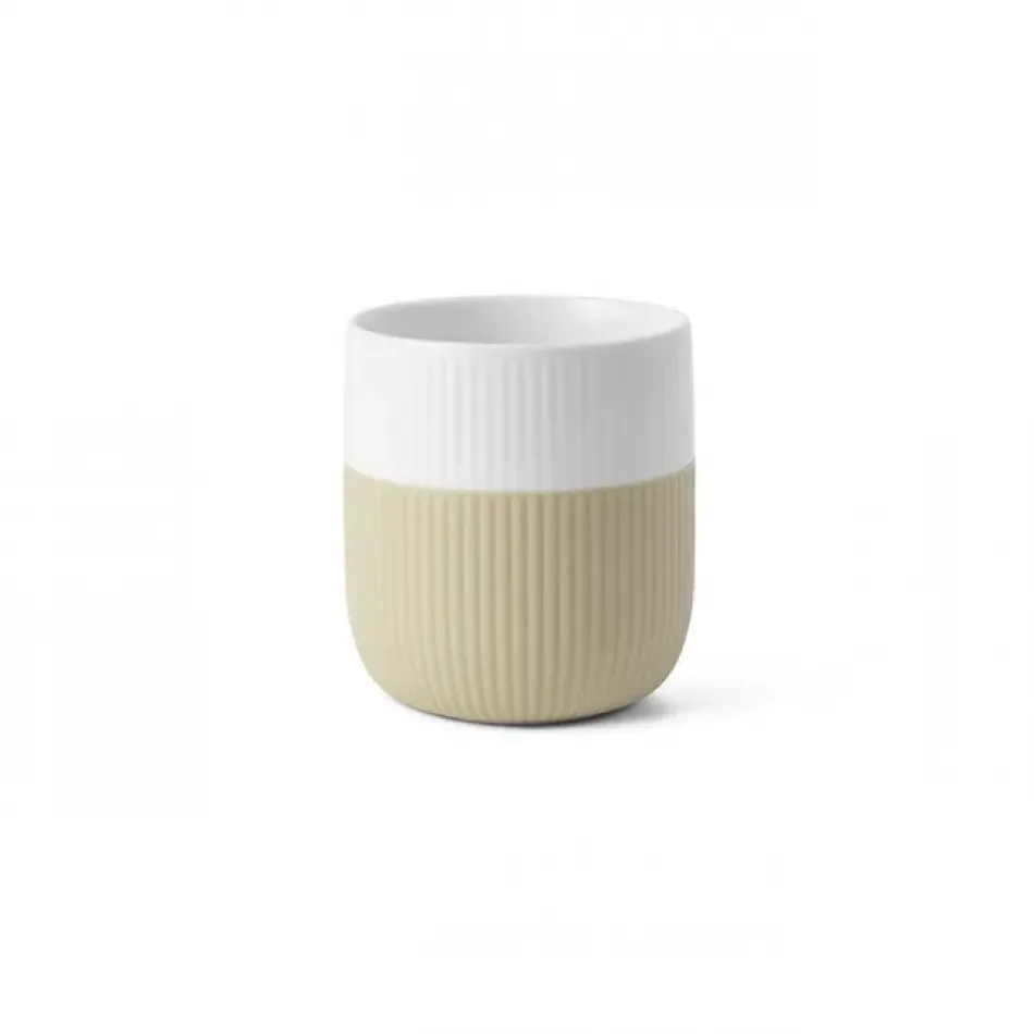 Fluted Contrast Mug, Sand, 35 cl