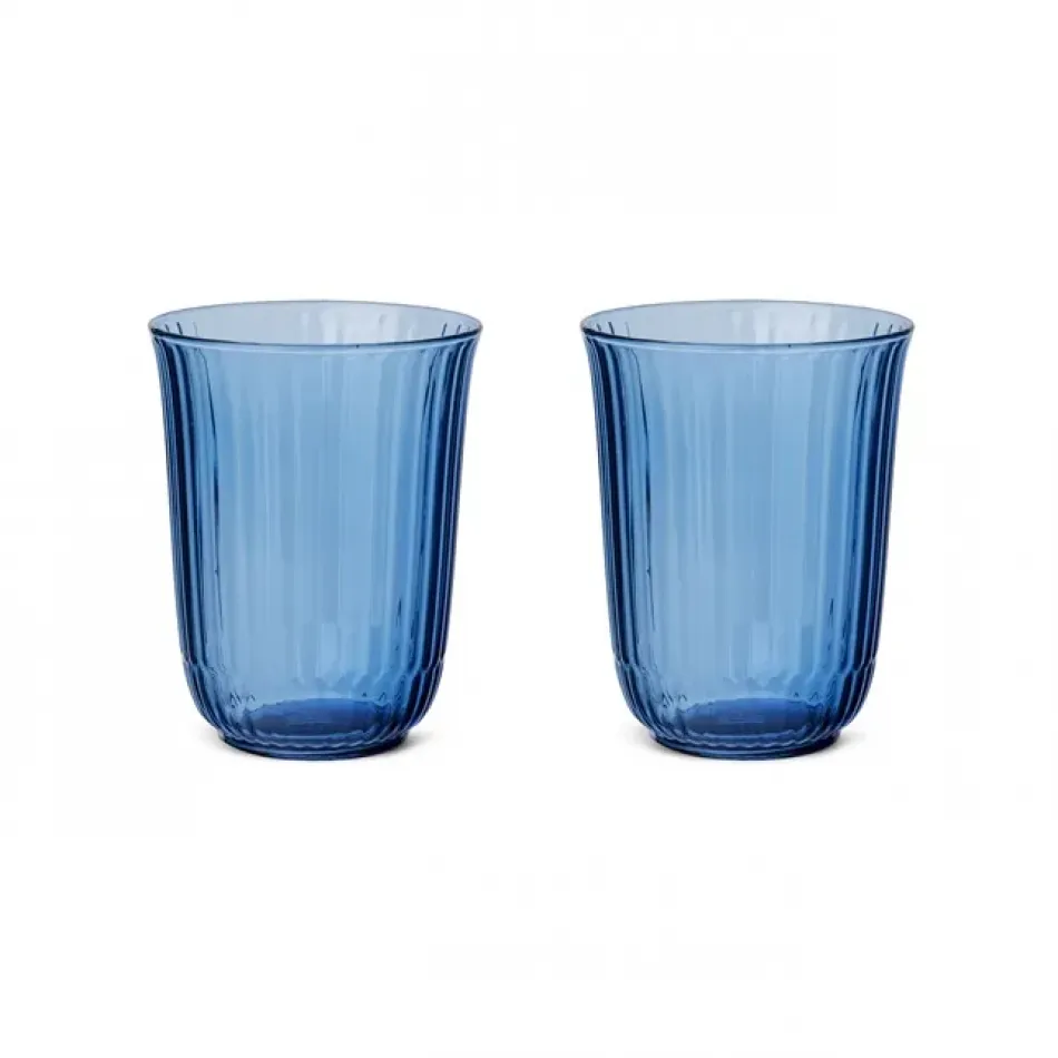 Waves Highball Glass, Blue, 36 cl, 2 pcs