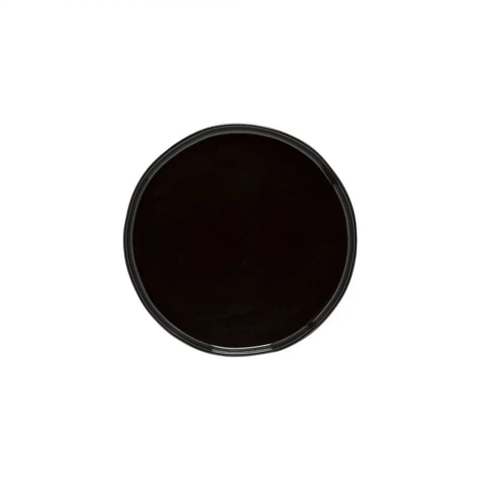 Lagoa Ecogres Black Salad/Dessert Plate D8.25'' H0.75''
