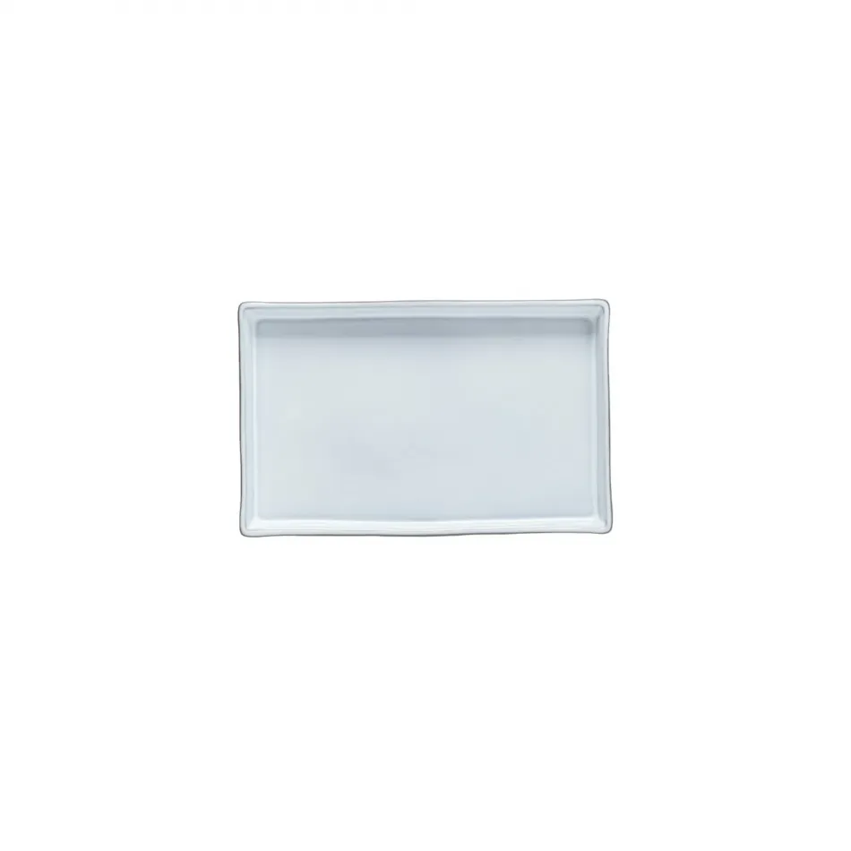 Lagoa Ecogres White Rect. Tray 7.25'' x 4.5'' H1''