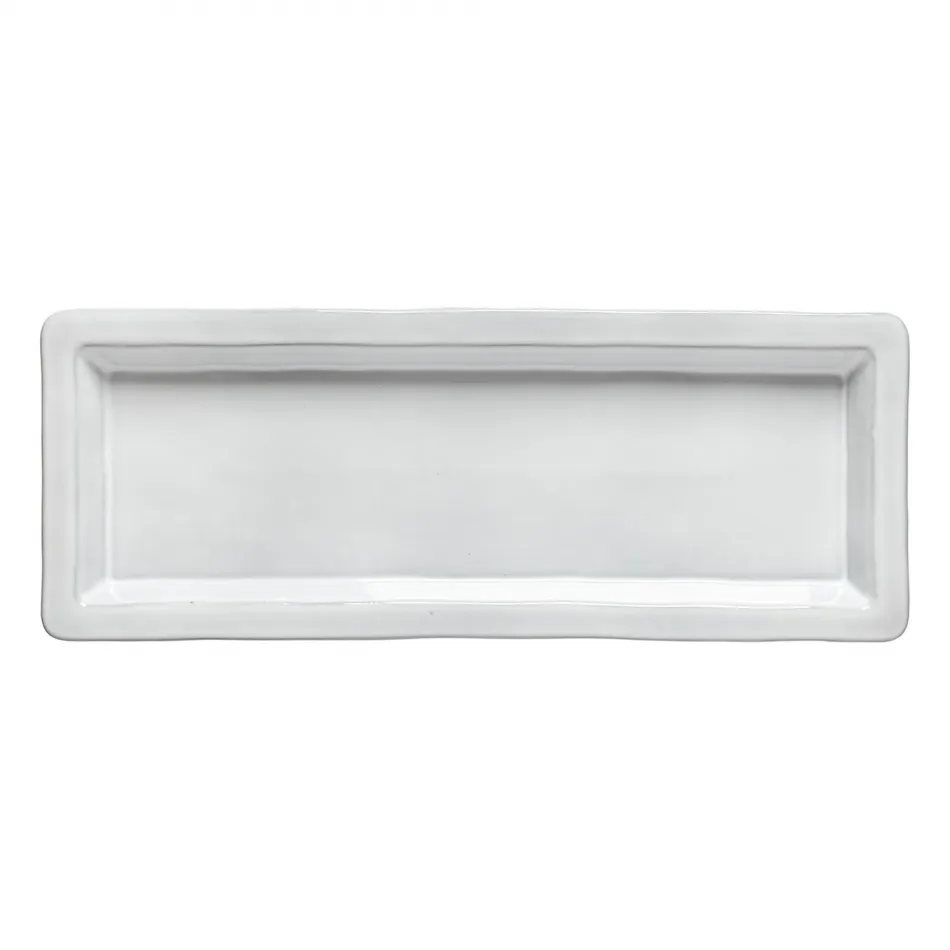Plano White Rect. Tray 15'' x 5.75'' H1.25''