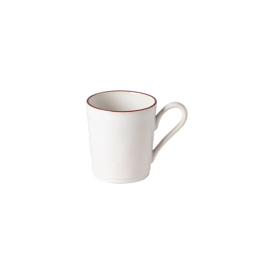 Beja White & Red Mug 5.25'' x 3.75'' H4'' | 12 Oz.