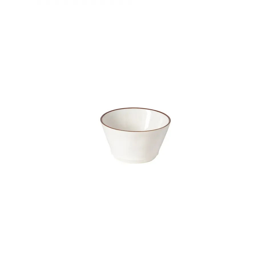 Beja White & Red Round Ramekin D3.5'' H2'' | 4 Oz.