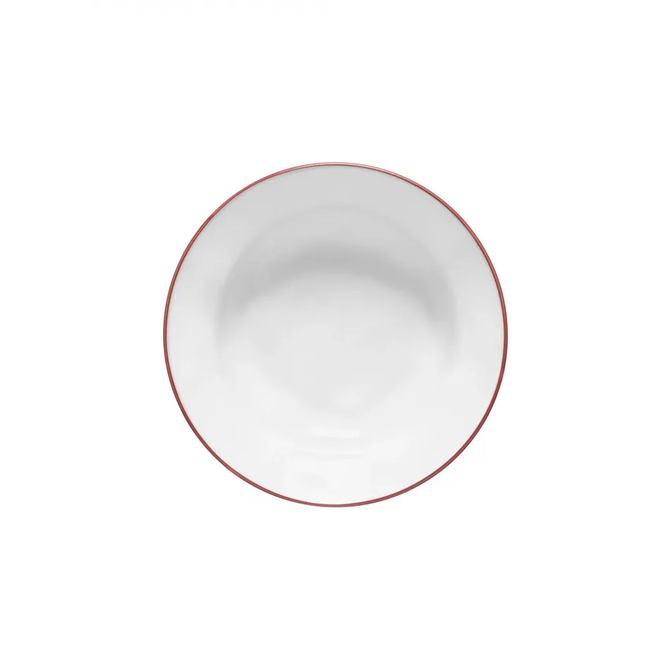 Beja White & Red Soup/Pasta Plate D8.25'' H2'' | 20 Oz.