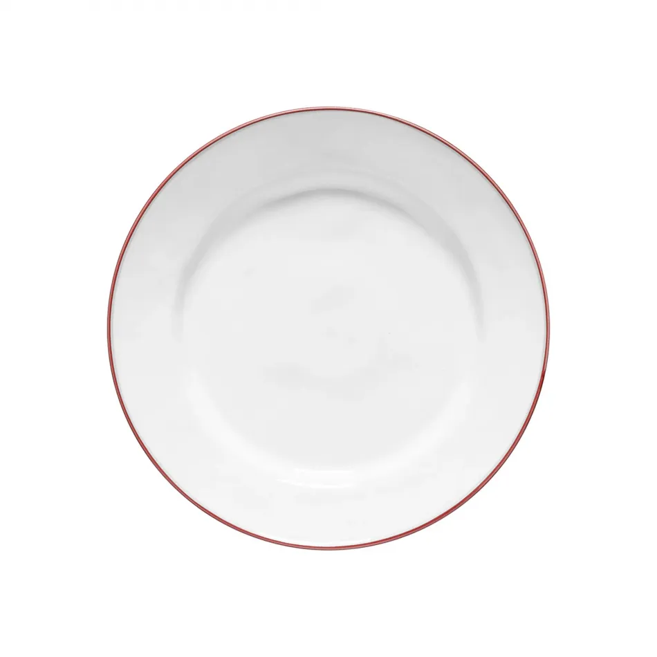 Beja White & Red Dinnerware