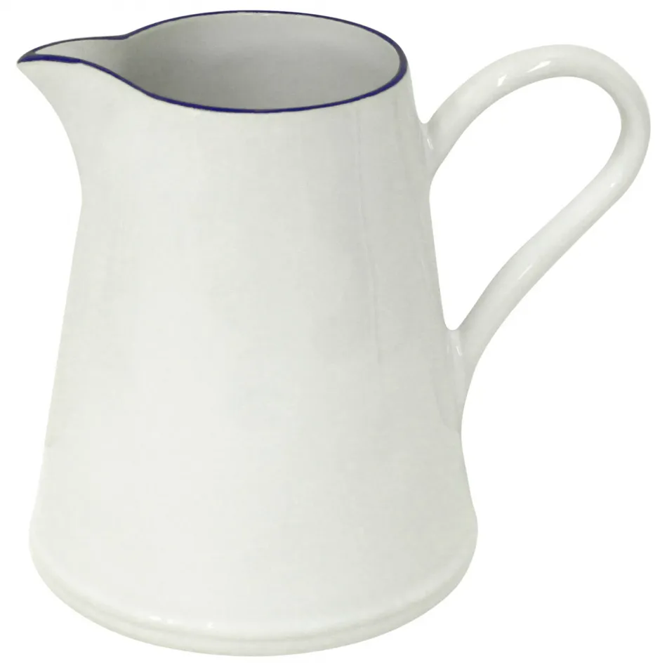 Beja White & Blue Pitcher 8.75'' x 6.5'' H7.75'' | 74 Oz.