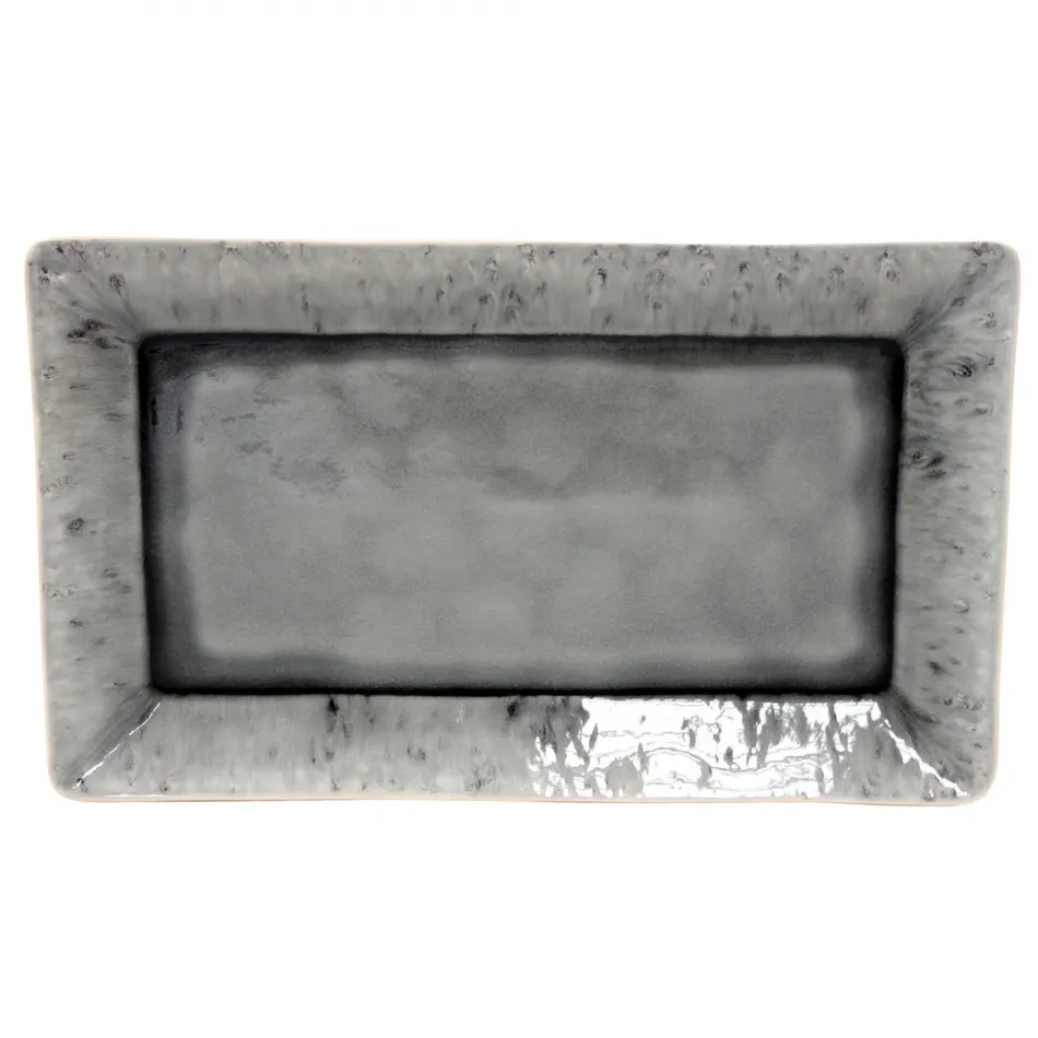 Madeira Grey Rect. Tray 16'' x 9.5'' H1.25''