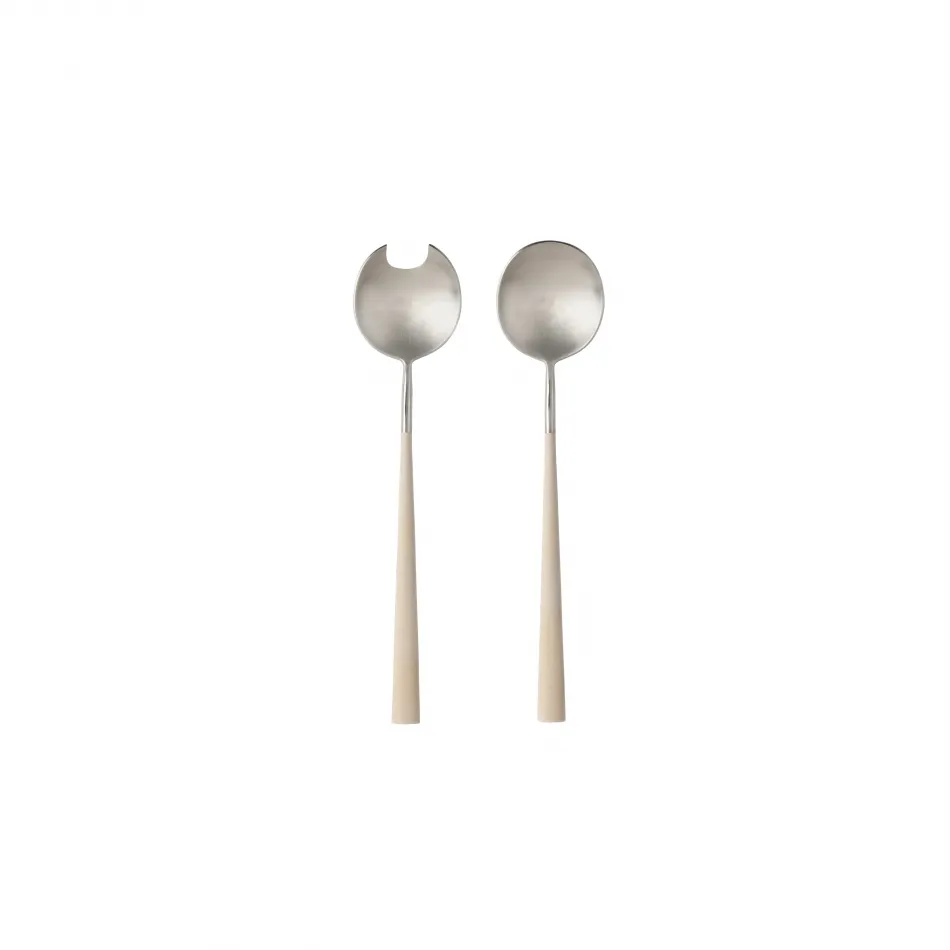 Mito Brushed Cru Cable Salad Serving Set (2P.)