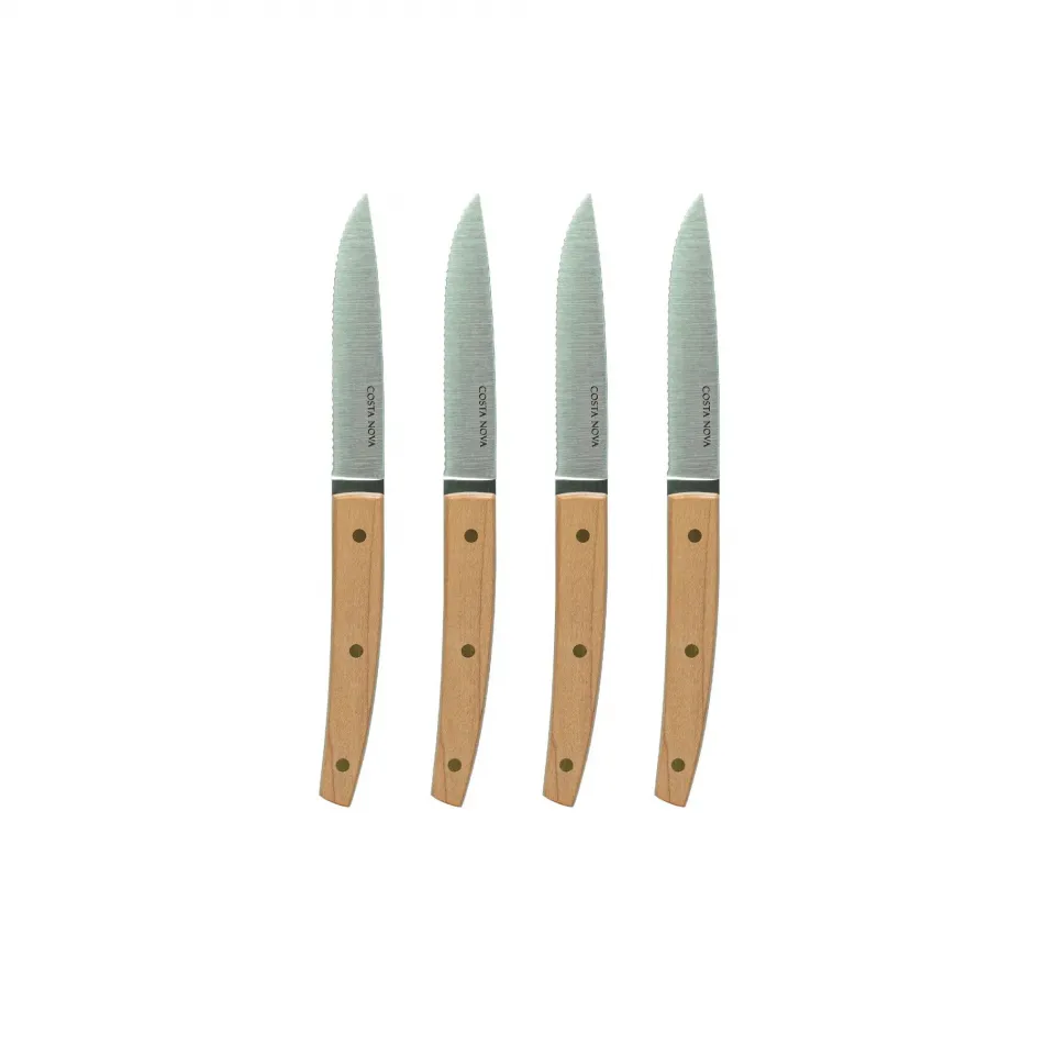 Steak Knives Collection Polished Set 4 Steak Knives 9'' T0.01''