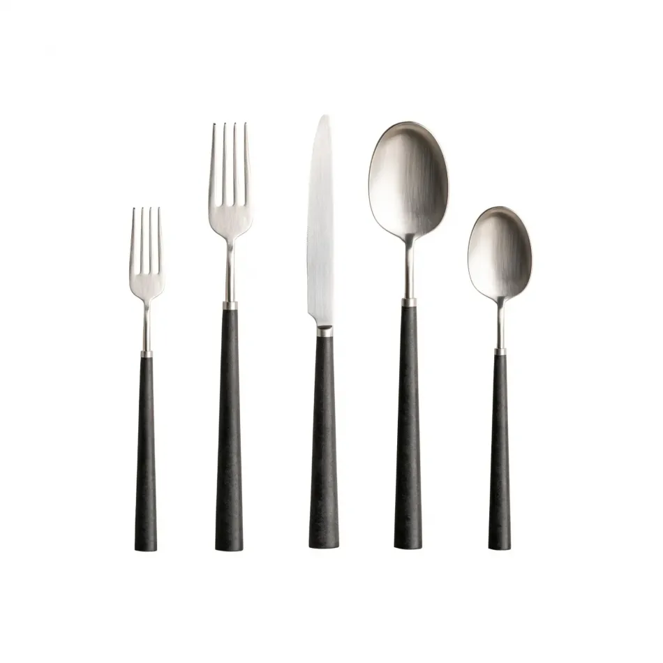 Pico Brushed Black Cable Salad Serving Set (2P.)