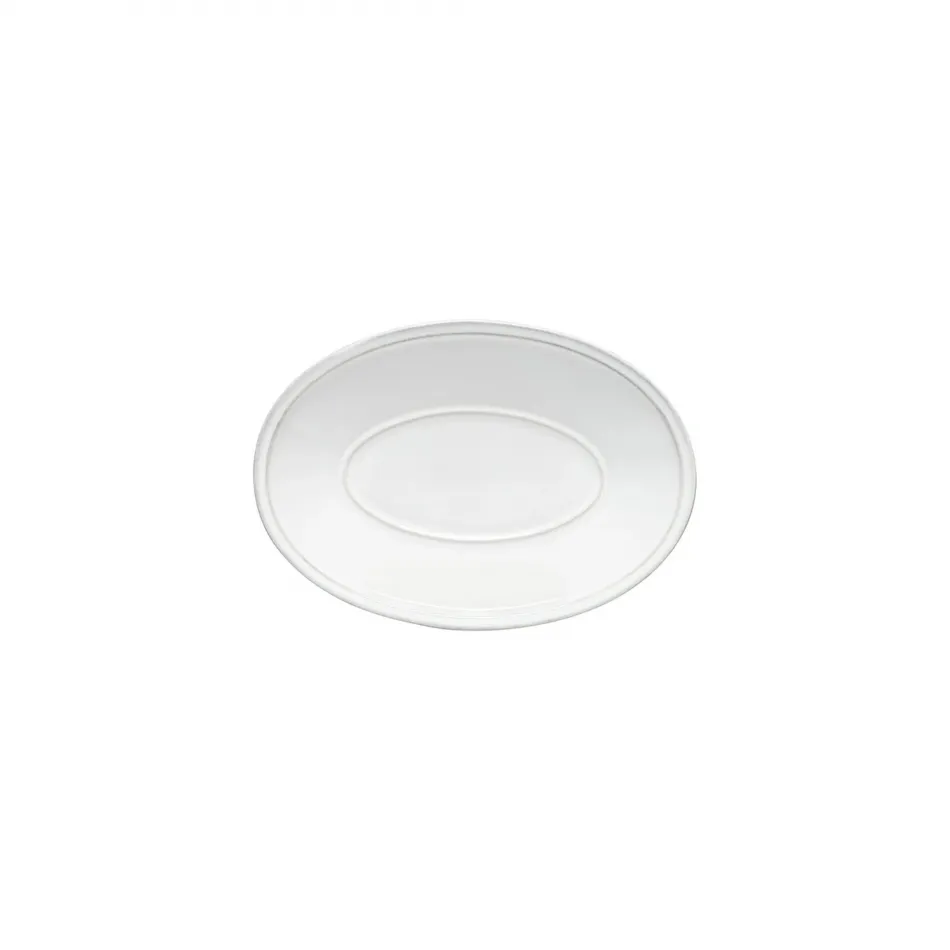 Friso White Oval Platter 7.75'' x 5.5'' H1''