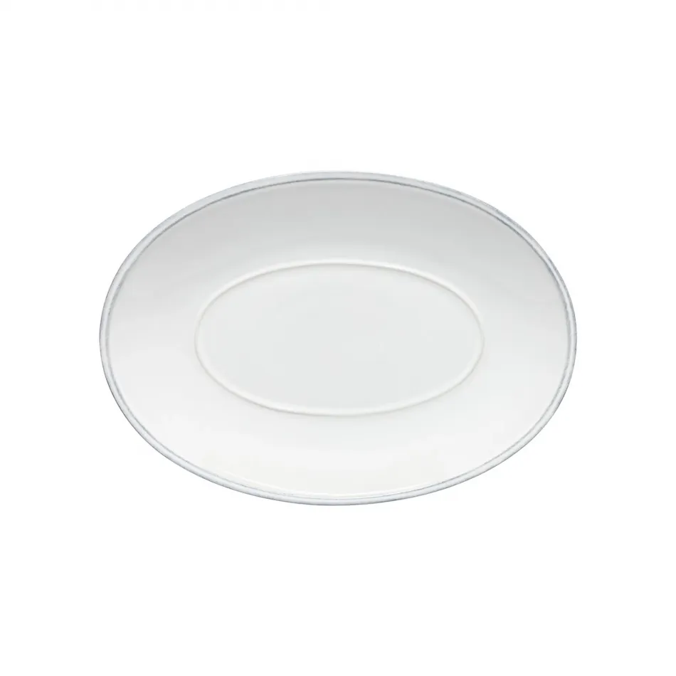 Friso White Oval Platter 11.75'' x 8.25'' H1.25''