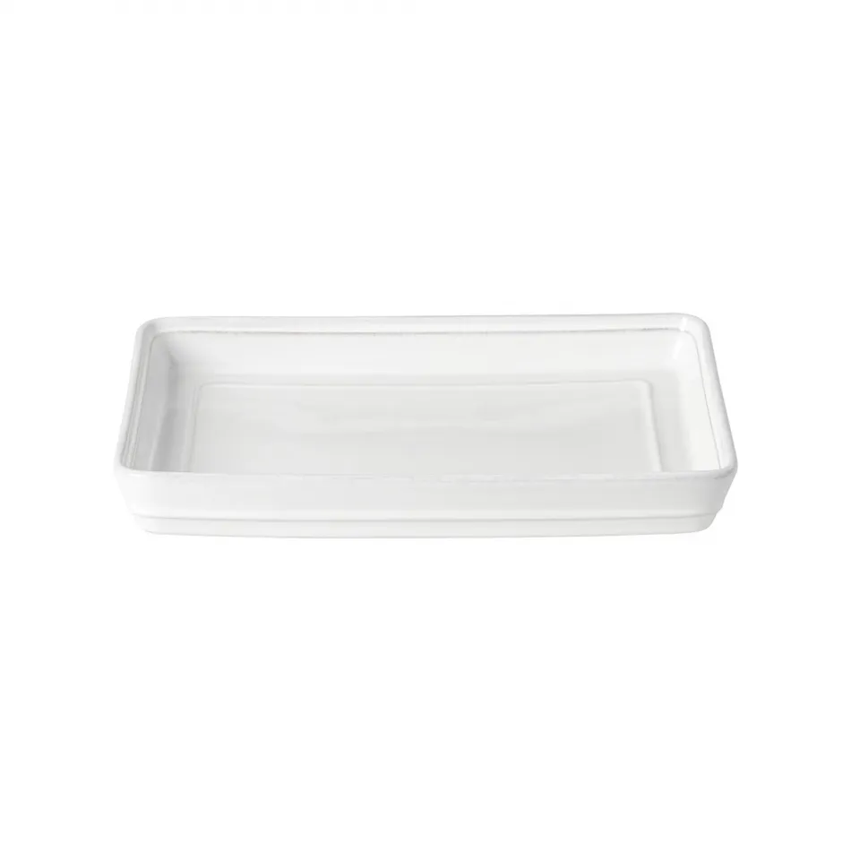 Friso White Tray 10'' x 7.5'' H1.25''