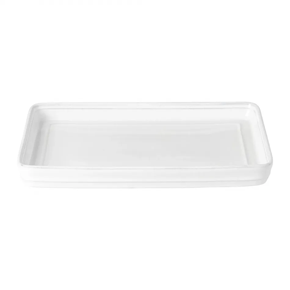 Friso White Tray 12'' x 9'' H1.25''