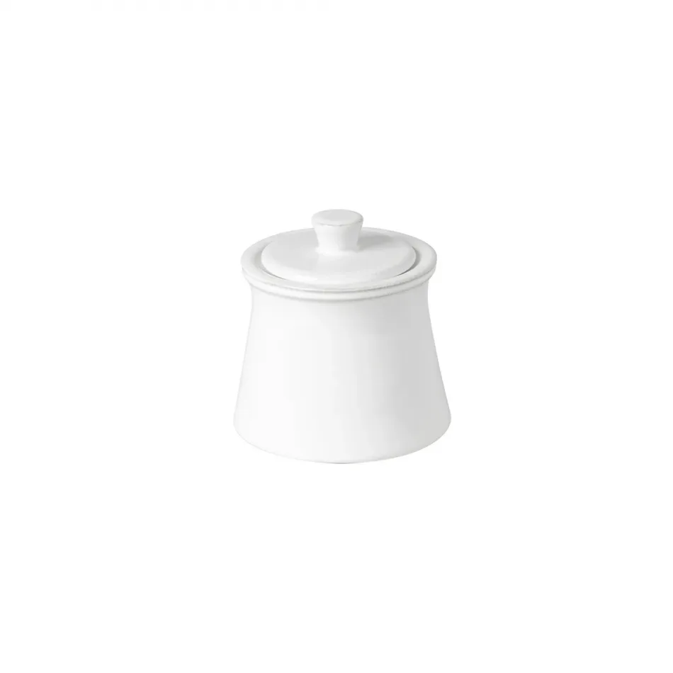 Friso White Sugar Bowl 4.5'' x 4.5'' H4.25'' | 17 Oz.