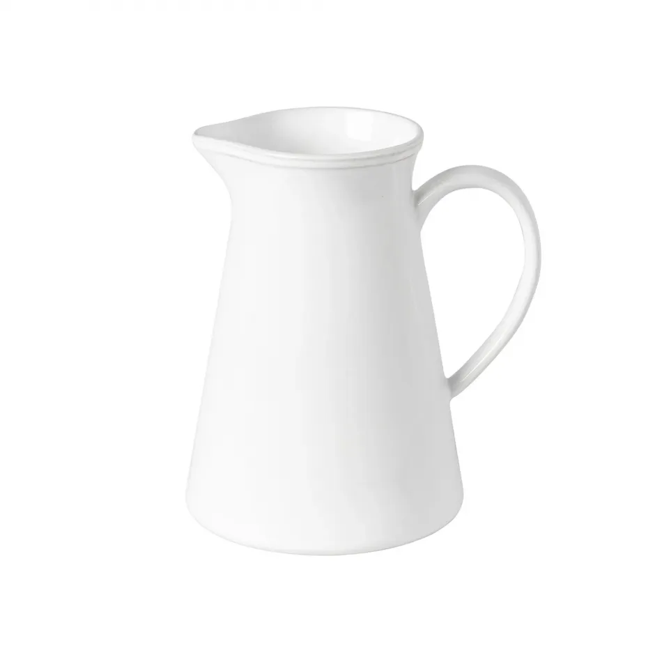 Friso White Pitcher 8'' x 5.75'' H8.5'' | 56 Oz.