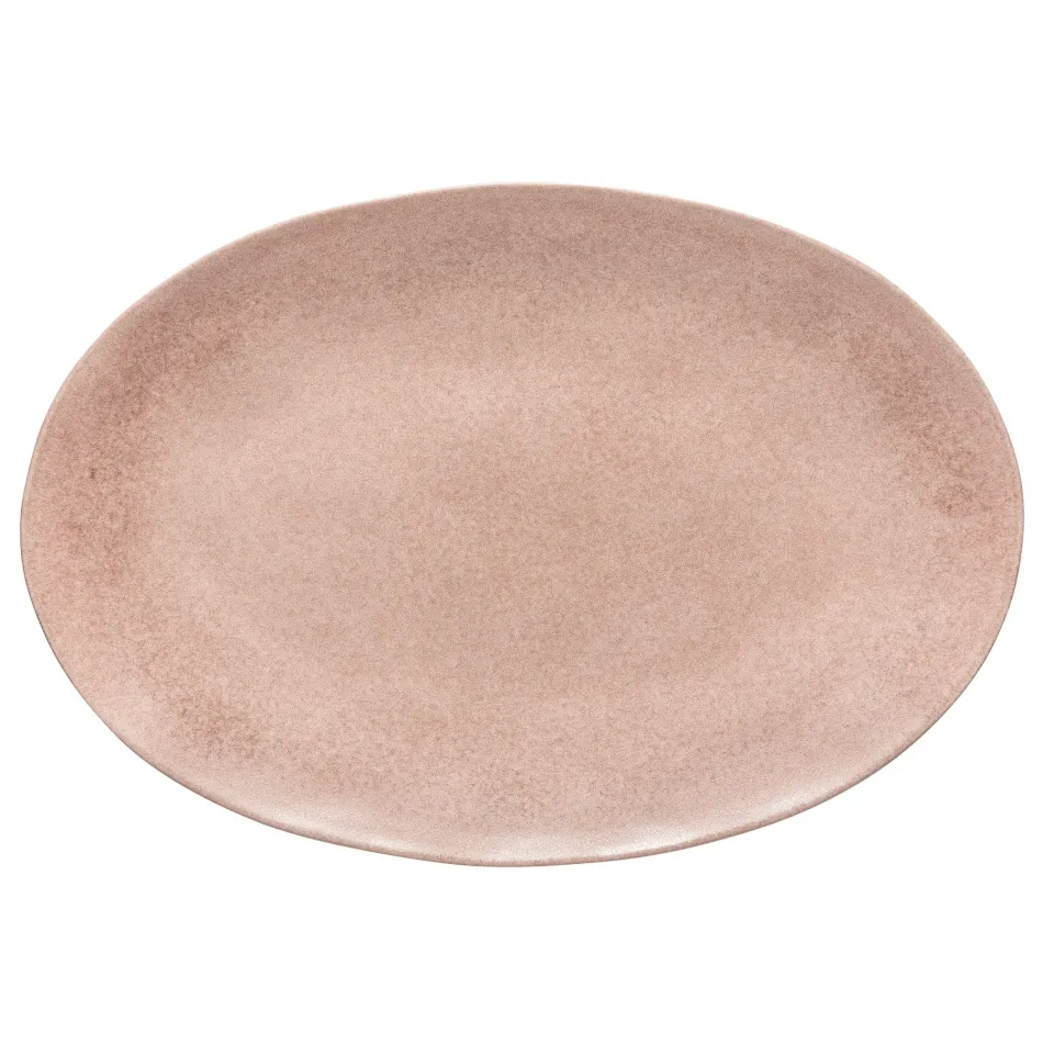 Livia Mauve Rose Oval Platter 17.5'' x 12'' H2''